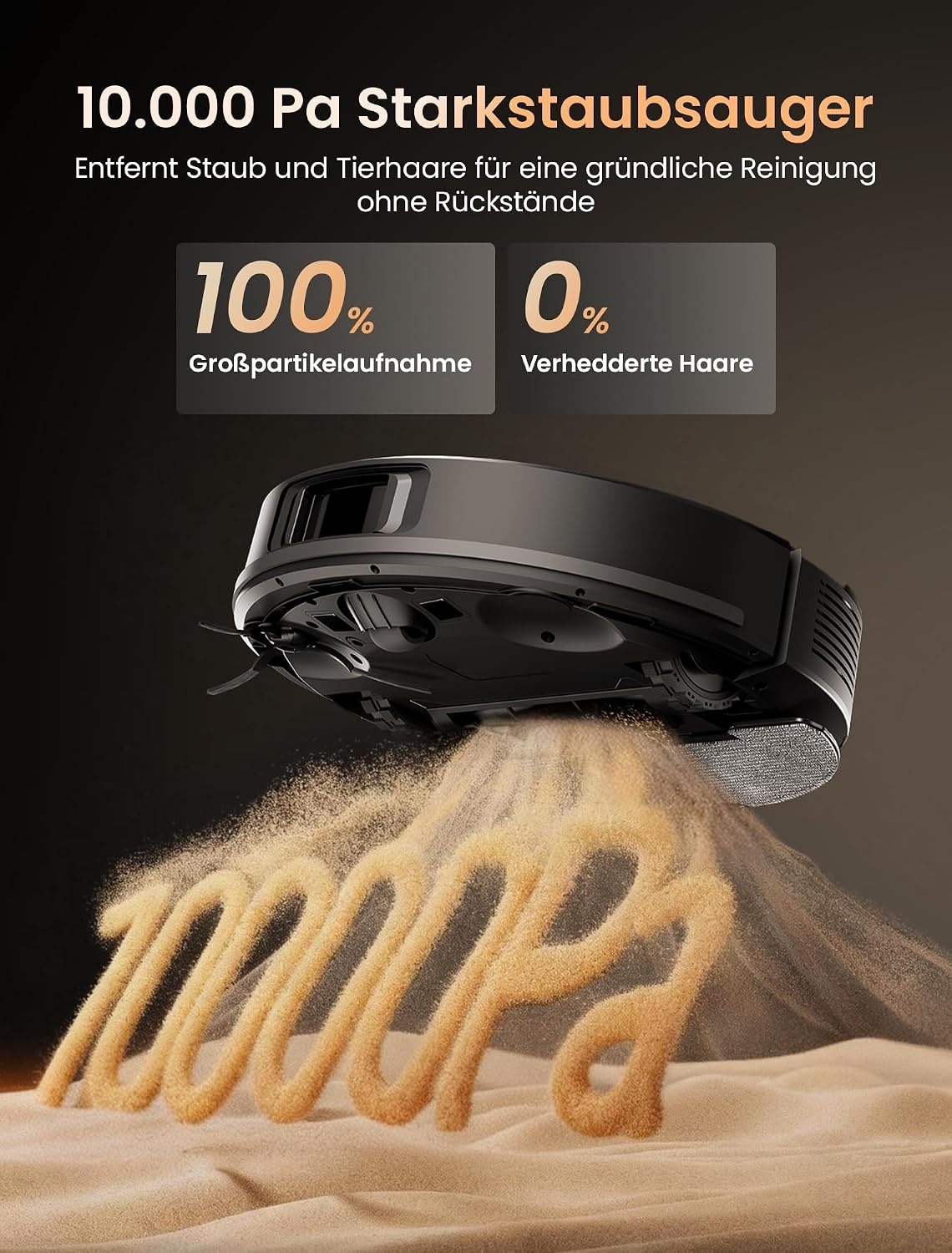 Proscenic Q20 Plus Robotstofzuiger met Dweilfunctie en Leegstation - Zwart