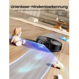 Proscenic Q20 Plus Robotstofzuiger met Dweilfunctie en Leegstation - Zwart