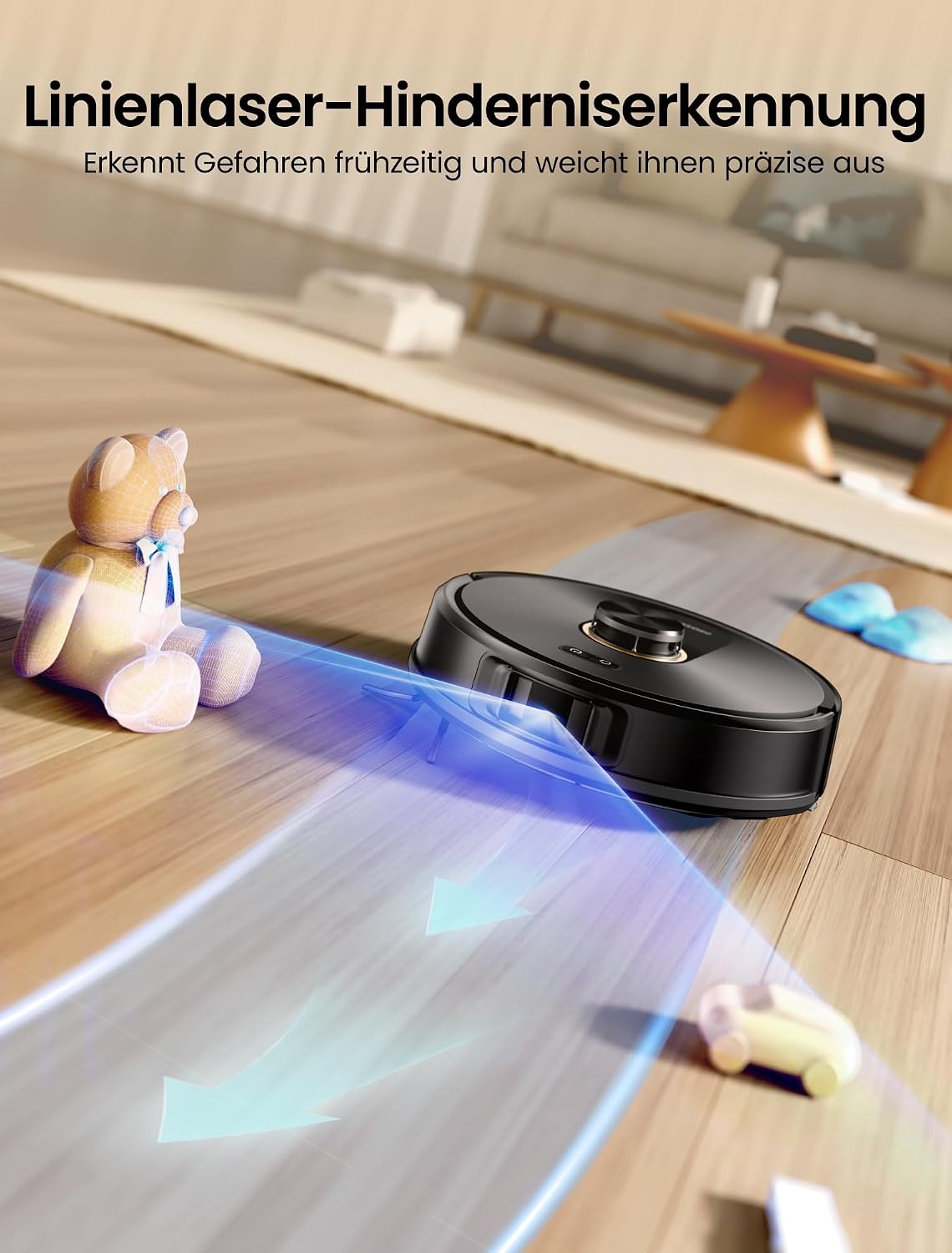 Proscenic Q20 Plus Robotstofzuiger met Dweilfunctie en Leegstation - Zwart