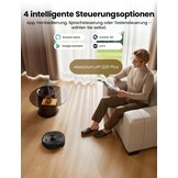 Proscenic Q20 Plus Robotstofzuiger met Dweilfunctie en Leegstation - Zwart