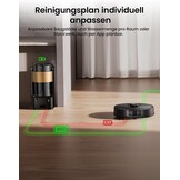 Proscenic Q20 Plus Robotstofzuiger met Dweilfunctie en Leegstation - Zwart