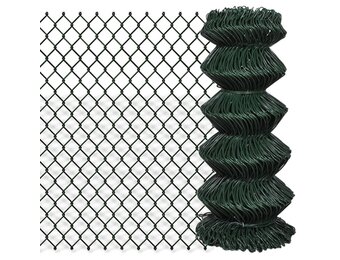 vidaXL Gaashek 0,8x25 m staal groen
