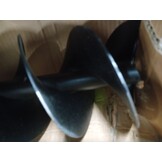 Grondboor met handvat en schroefkop (dubbele schroef) 120 mm (zwart)