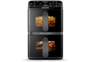 Airfryer Dubbele Mand 10L Zwart - 35% Korting