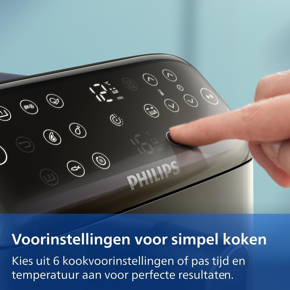 Philips Dubbele Airfryer 4000 10L - 2 maaltijden met RapidAir