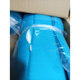 vidaXL Stoelkussens 4 st lage rug stof turquoise
