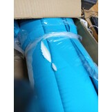 vidaXL Stoelkussens 4 st lage rug stof turquoise
