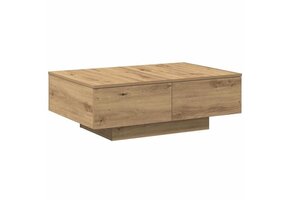 VidaXL Salontafel 90x60x31 cm Bewerkt Hout - Artisanaal Eikenkleurig (34% Korting)