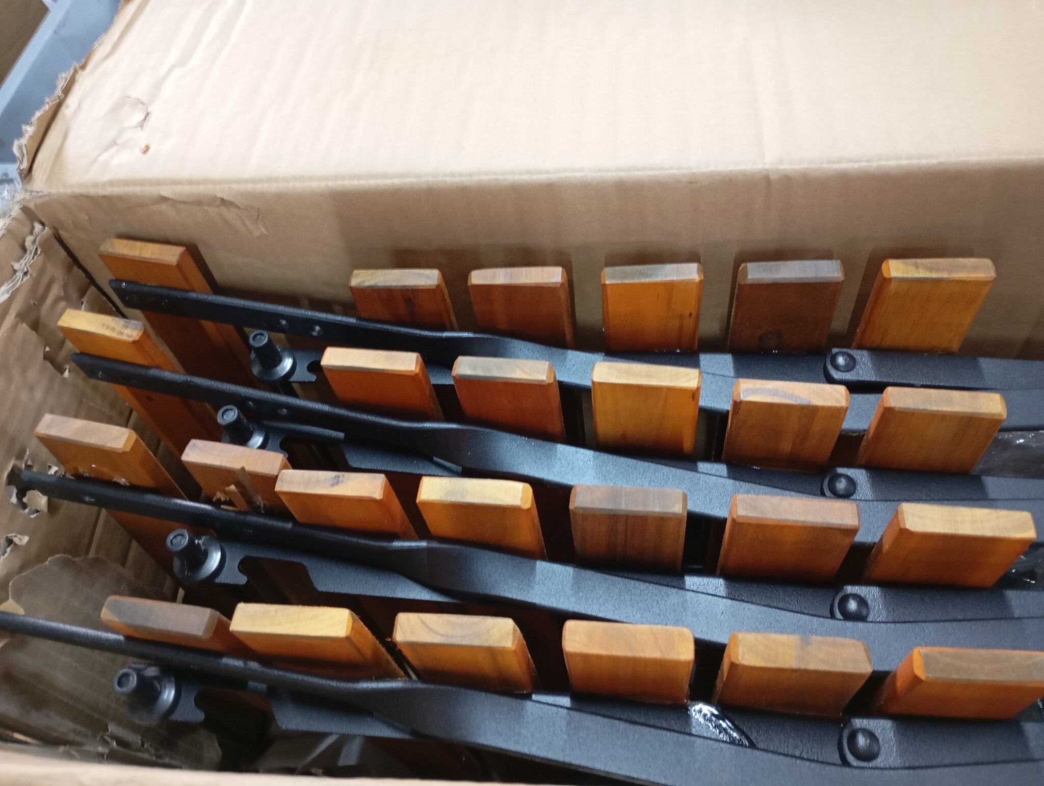 vidaXL Bistrostoelen inklapbaar 4 st massief acaciahout