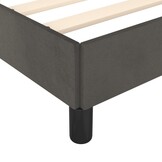 vidaXL Bedframe zonder matras 160x200 cm fluweel donkergrijs
