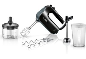 Handmixer 850W Zwart - Inclusief hakmolen & RVS accessoires - 58% Korting