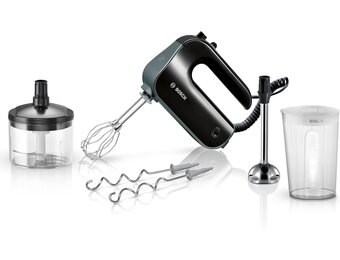 Bosch Styline Handmixer - 850 Watt - Zwart - Inclusief hakmolen en mengvoet