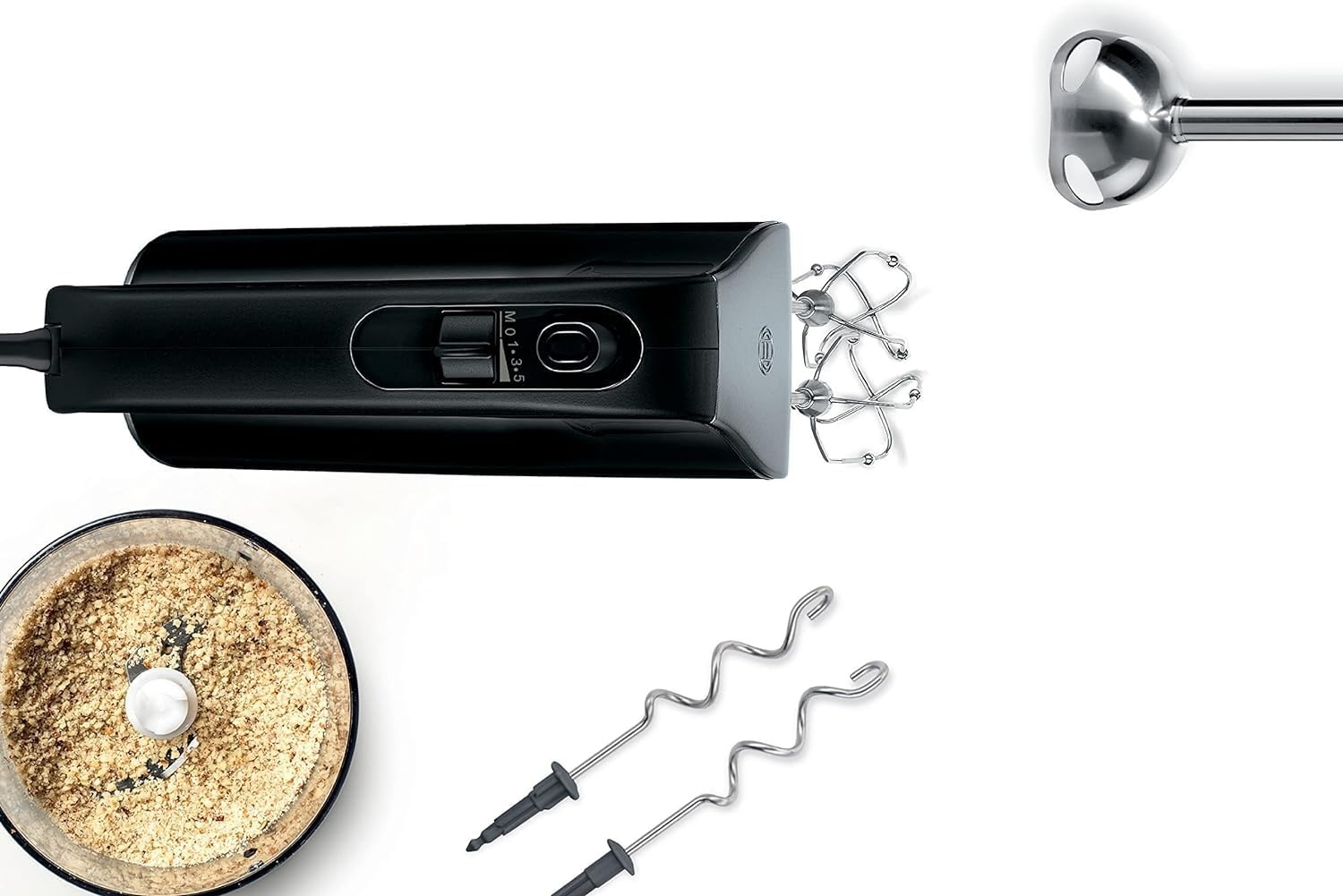 Bosch Styline Handmixer - 850 Watt - Zwart - Inclusief hakmolen en mengvoet
