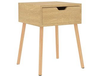 vidaXL Nachtkastje 40x40x56 cm bewerkt hout sonoma eikenkleurig