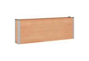 Verhoogd Plantenbed WPC/Aluminium Bruin 200x30x72 cm - 34% Korting