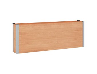 vidaXL Verhoogde plantenbak Bruin 200 x 30 x 72 cm WPC en Aluminium