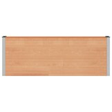 vidaXL Verhoogde plantenbak Bruin 200 x 30 x 72 cm WPC en Aluminium