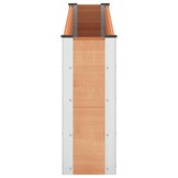 vidaXL Verhoogde plantenbak Bruin 200 x 30 x 72 cm WPC en Aluminium