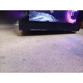 HCK 48L Cyberpunk Bierkoelkast met Moderne RGB Verlichting, Mini Koelkast met Glazen Deur, Dranken Koelkast Gaming Koelkasten, 0-15°C Regeling, voor Slaapkamers, Gaming Room, Feesten, Zwart - Maat Cyberpunk 48L