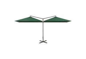 Dubbele parasol groen 600x300cm - 34% korting!