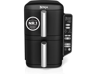 Ninja Double Stack Heißluftfritteuse 7,6 liter - Zwarte Airfryer met dubbele lade