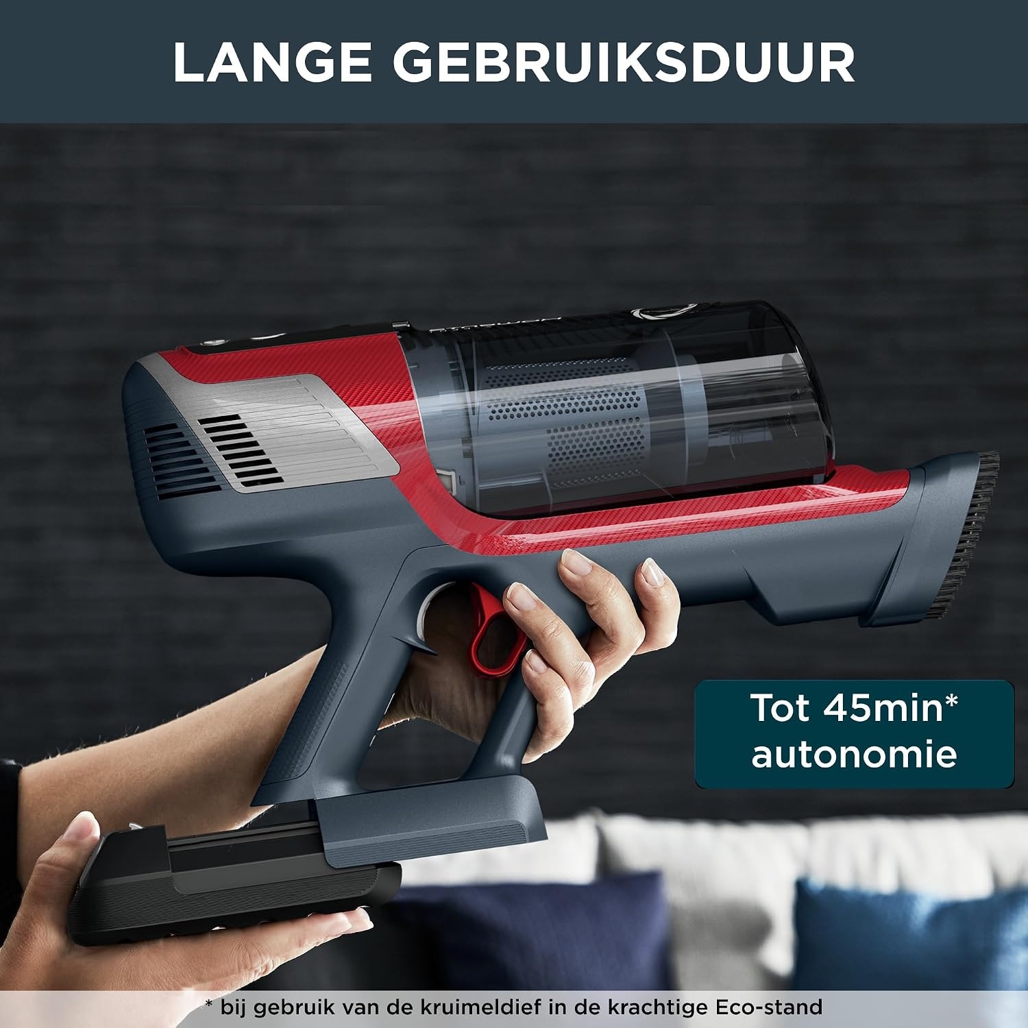Rowenta XPert 6.60 Smart RH6471WO Draadloze Steelstofzuiger, 100W Motor, Lange Gebruiksduur, Smart App Bediening, HEPA Filter, Meerdere Zuigmonden