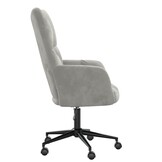vidaXL Relaxstoel fluweel lichtgrijs
