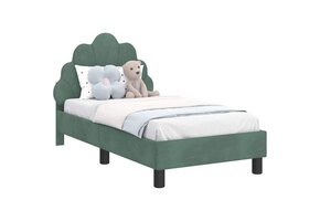 VidaXL Peuterbed Zeegroen - 70 x 140 cm Fluweel - 34% Korting