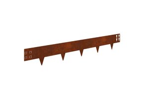50x Gazonrand Staal Roestig 100x15 cm - 59% Korting!