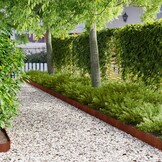 vidaXL Gazonrand 50 st 100 x 15 cm Staal Roestig