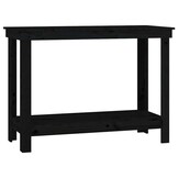 vidaXL werkbank 110x50x80 cm massief grenenhout zwart