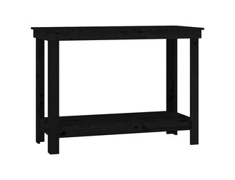 vidaXL werkbank 110x50x80 cm massief grenenhout zwart