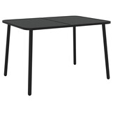 vidaXL Tuintafel 110x80x71 cm staal antracietkleurig