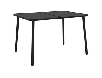 vidaXL Tuintafel 110x80x71 cm staal antracietkleurig