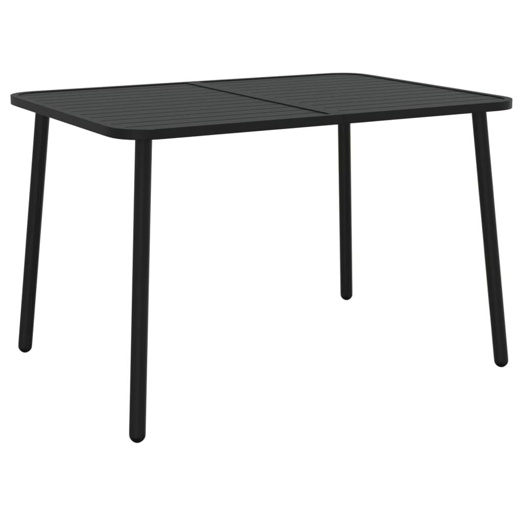 vidaXL Tuintafel 110x80x71 cm staal antracietkleurig