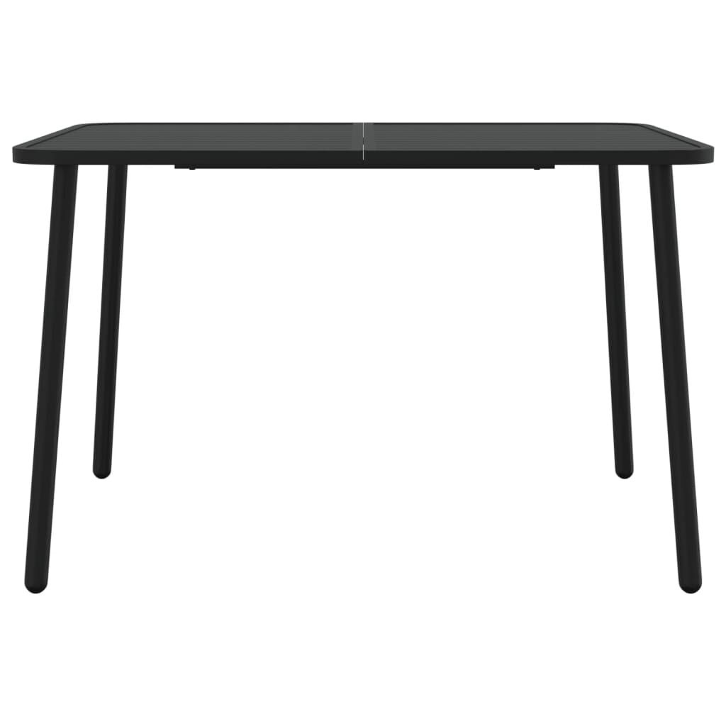 vidaXL Tuintafel 110x80x71 cm staal antracietkleurig