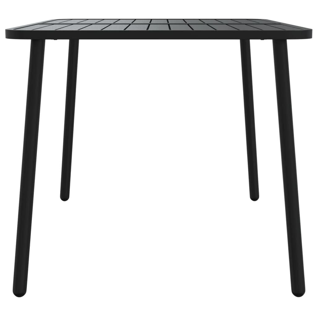 vidaXL Tuintafel 110x80x71 cm staal antracietkleurig