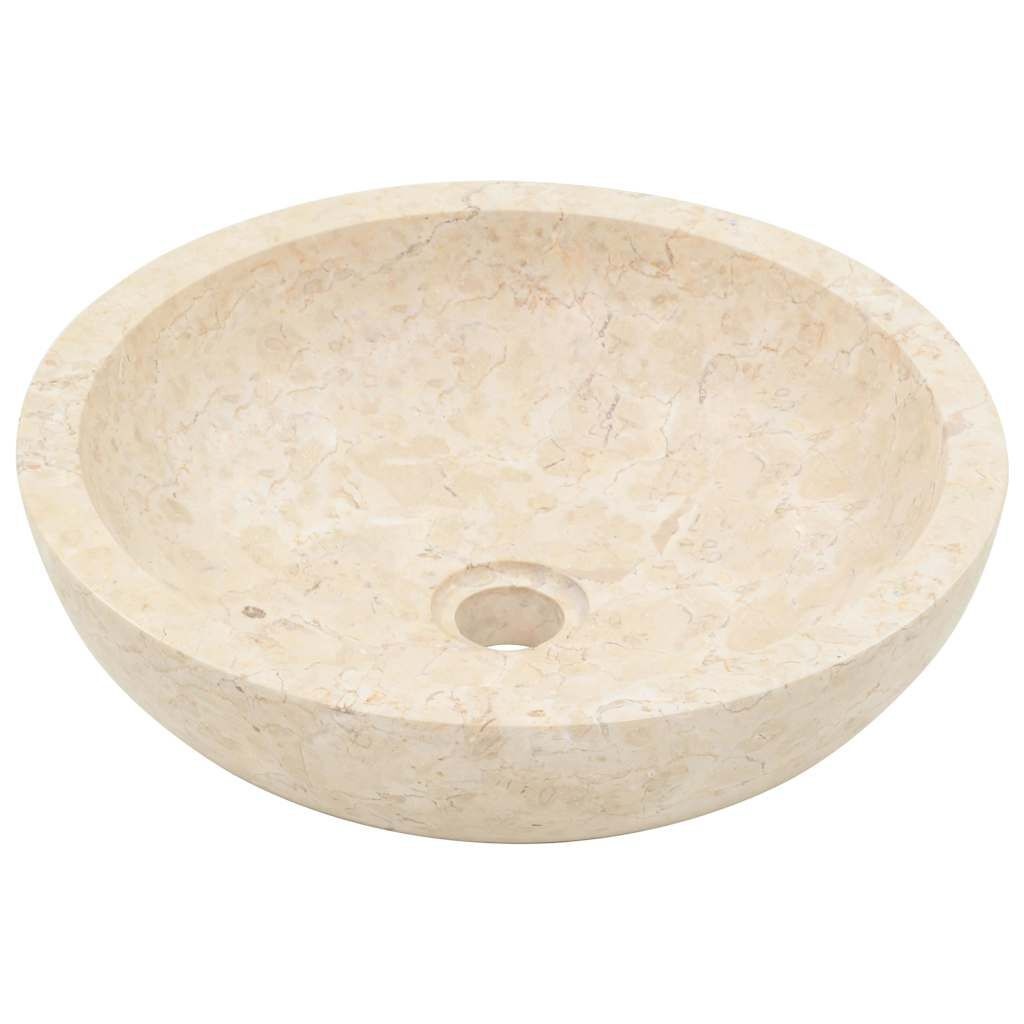 vidaXL Gootsteen 40x12 cm marmer crème