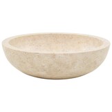 vidaXL Gootsteen 40x12 cm marmer crème