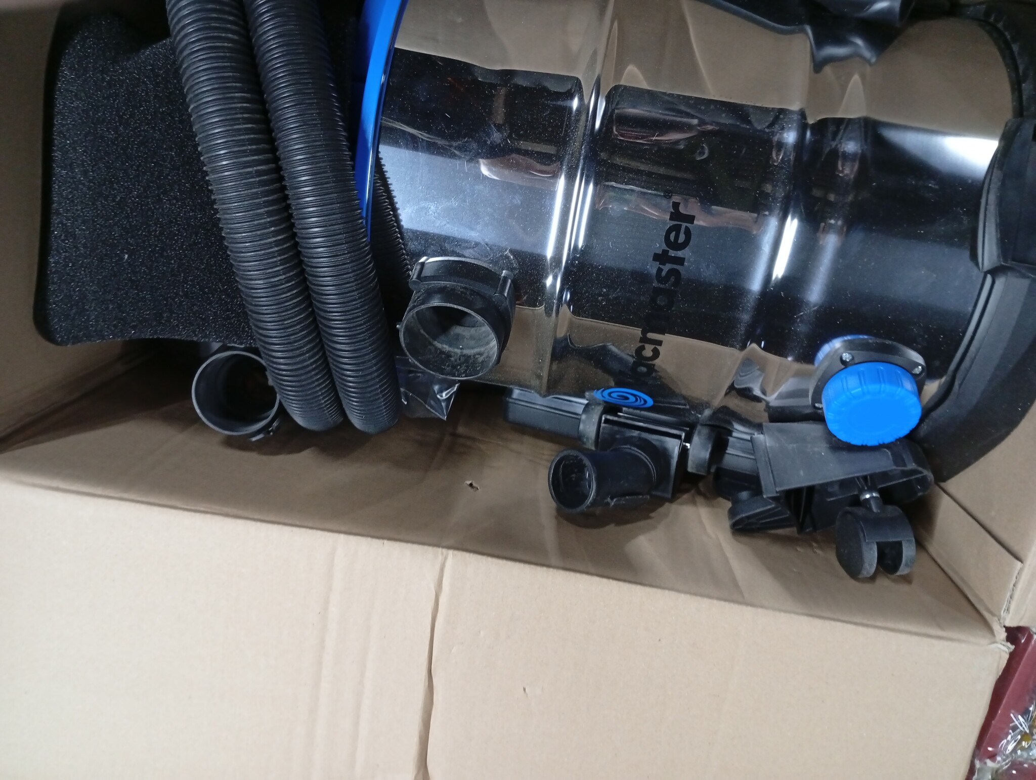Vacmaster Nat- en droogzuiger 1500W - 30L RVS stofzuiger