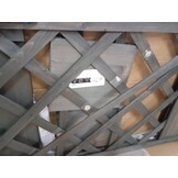 vidaXL Latwerkplantenbak 50x25x90 cm massief vurenhout grijs