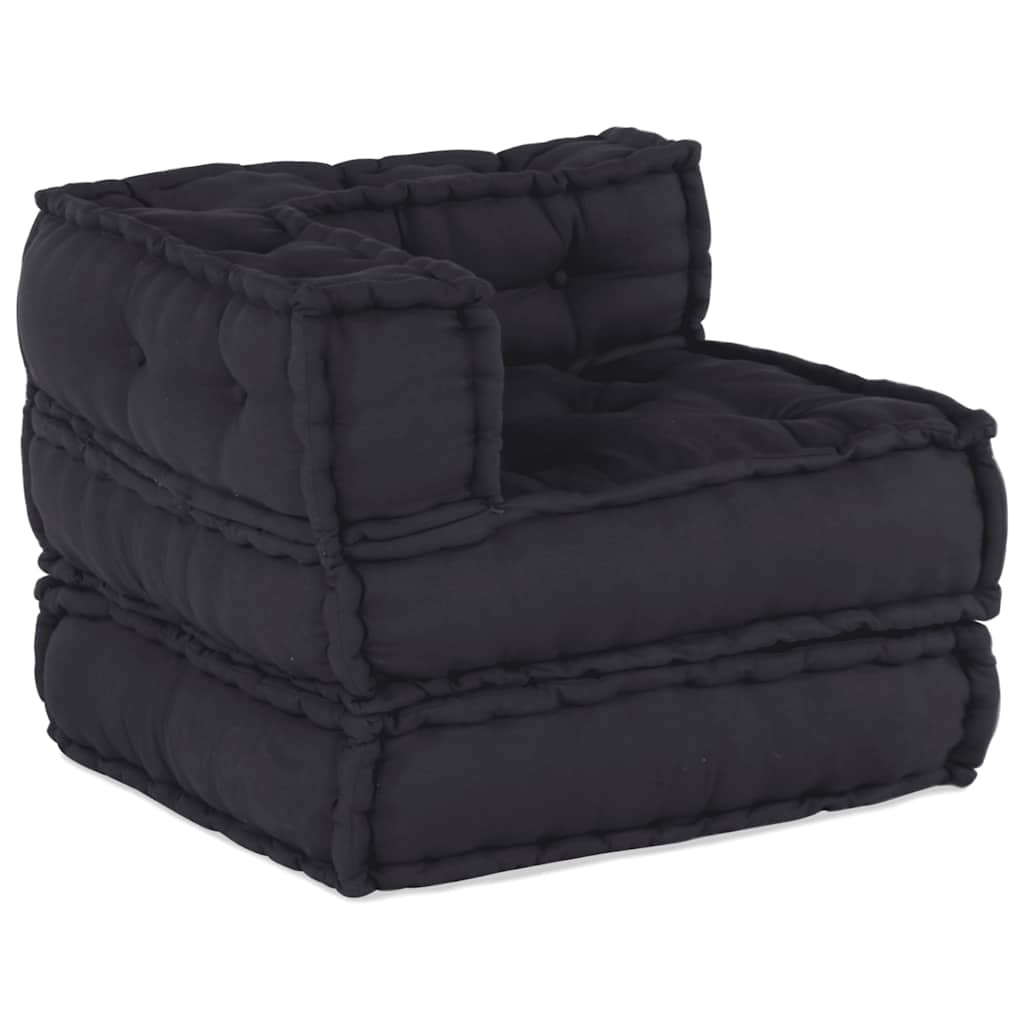 vidaXL Poef modulair 70x70x54 stof antracietkleurig