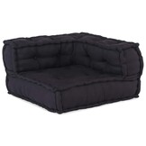 vidaXL Poef modulair 70x70x54 stof antracietkleurig