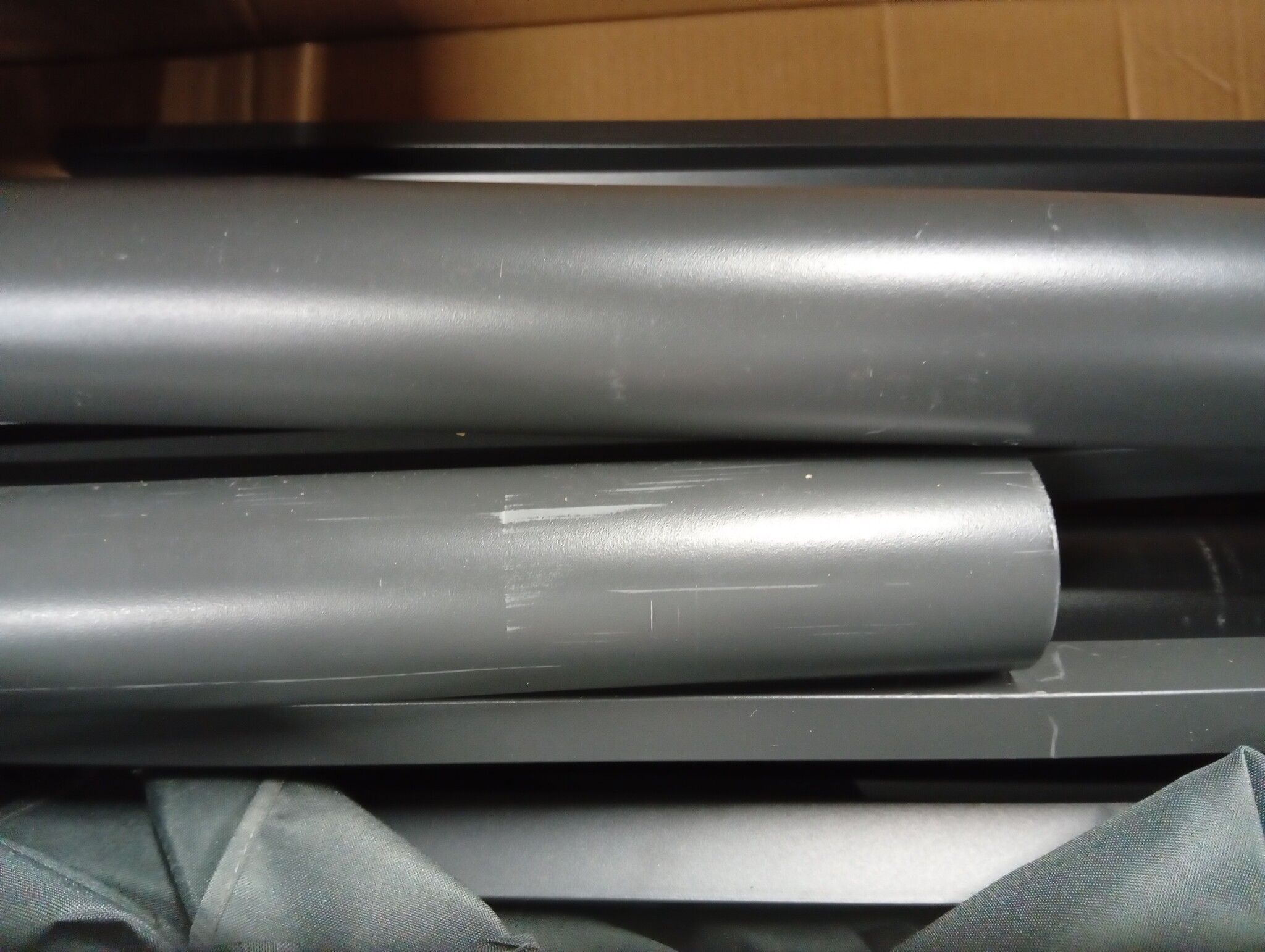 vidaXL Parasol met aluminium paal 600 cm antracietkleurig