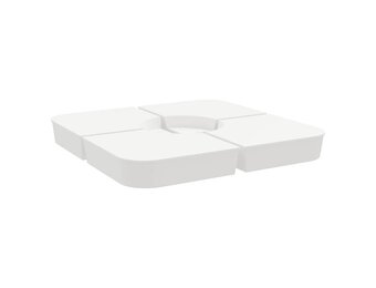vidaXL 4-delige Set parasolvoeten voor kruisvoet parasol 100 kg PP