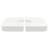 vidaXL 4-delige Set parasolvoeten voor kruisvoet parasol 100 kg PP