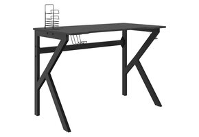 Gamingbureau Zwart 110x60x75 cm - 34% Korting!