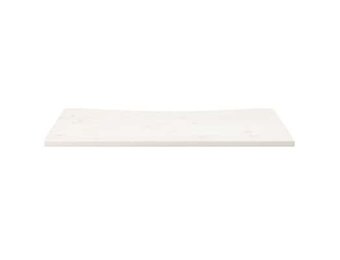 vidaXL Bureaublad 100x60x2,5 cm massief grenenhout wit