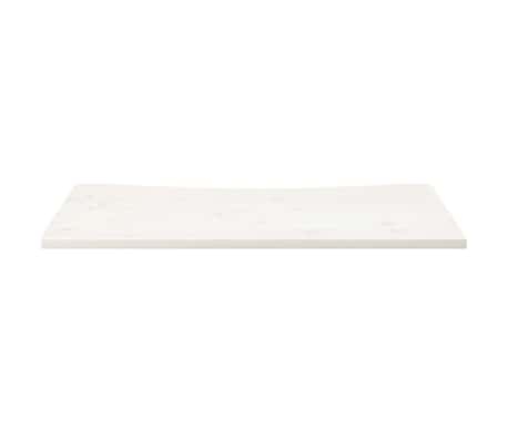 vidaXL Bureaublad 100x60x2,5 cm massief grenenhout wit
