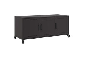 Tv-meubel 100,5 cm zwart staal - 46% korting